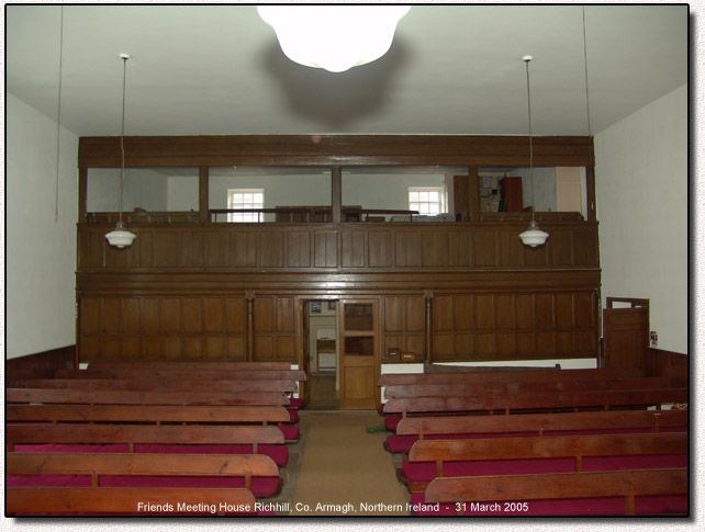 Interior of Richhill Meeting House