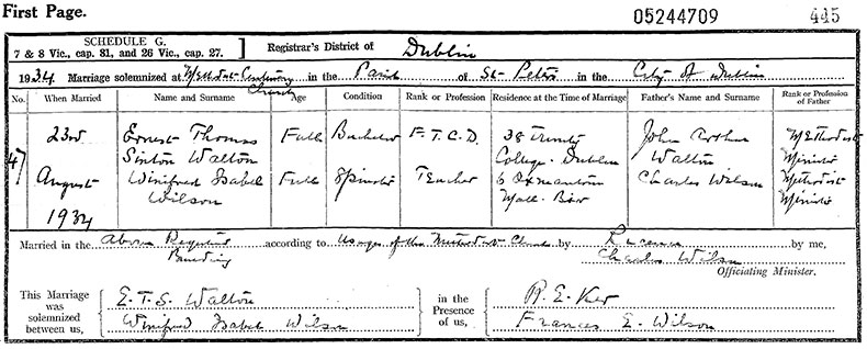 Marriage Certificate of David Frederick Wardell and Harriet Elizabeth Hall - 24 April 1899