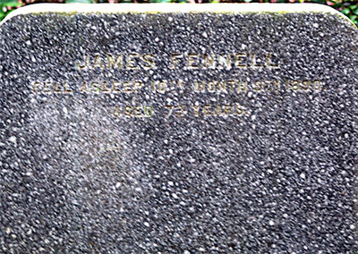 Headstone of James Fennell 1816 - 1890