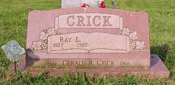 Headstone of Ray Leon Crick 1927 - 1957