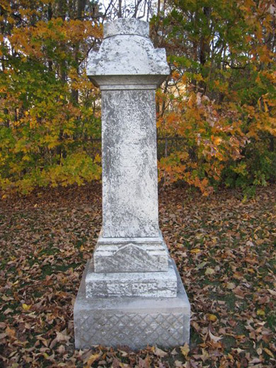 Headstone of Eliza Sinton, Illinois
