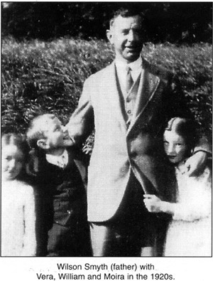 Wilson Smyth with Vera, William and Moira in the 1920s