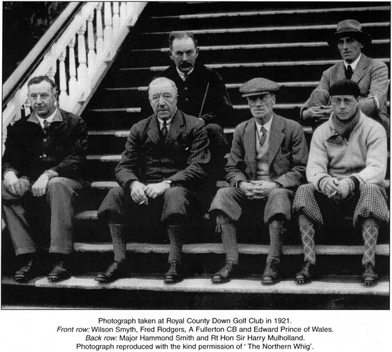 Photograph taken at Royal County Down Golf Club in 1921
