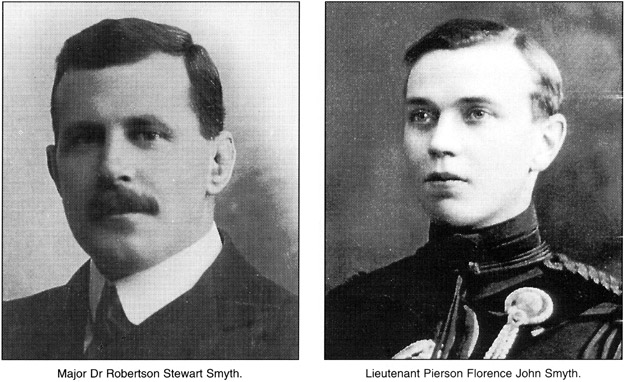 Major Dr Robertson Stewart Smyth and Lieutenant Pierson Florence John Smyth