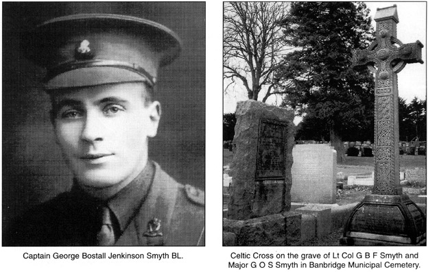Captain George Bostall Jenkinson Smyth BL and Celtic Cross in Banbridge Municipal Cemetery