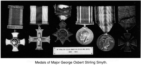 Medals of Major George Osbert Stirling Smyth